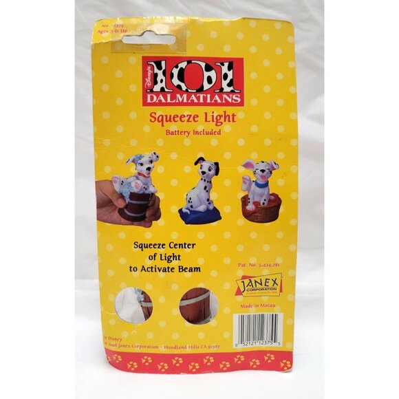 Vintage 1996 Disney 101 Dalmatians Squeeze Light Toy Puppy In Tub Janex #12375 - Picture 6 of 6